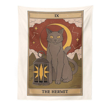 Felinomancy Cat Tapestry Decorative Tapestries KittyNook Cat Company The Hermit S